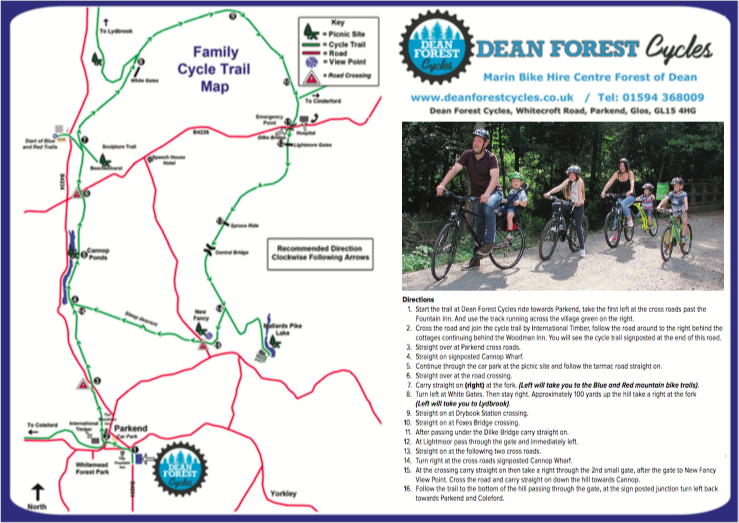 Bike Hire, Shop, Forest of Dean; Routes 