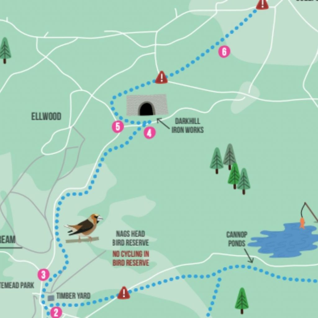 Forest of Dean Family cycle Route map